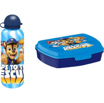 Svačinový box Svačinový set - láhev a box na svačinu Paw patrol|Tlapková patrola: Postavy (objem láhve 500 ml|box 17,5 x 6 x 12 cm)