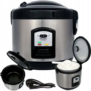 Hrnec Rýžovar Hrnec na vaření Rýže a Zeleniny 1,5L Parní hrnec 1000W + Odměrka a Lžíce