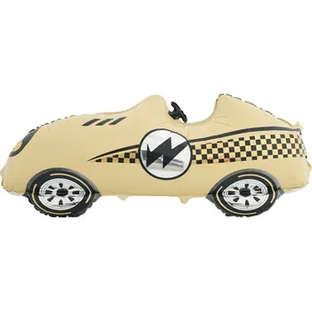 Balónek Fóliový balónek ve tvaru žlutého závodního auta, 100x45x20 cm.