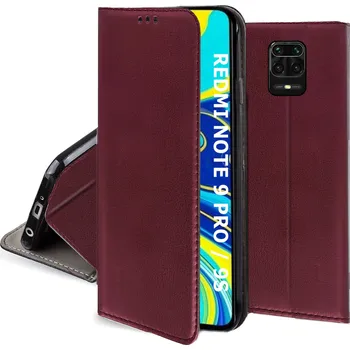 Pouzdro na mobilní telefon Flipové pouzdro pro Xiaomi Redmi Note 9 Pro - Magnetické zavírání + Sklo