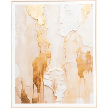 Obraz Obraz v rámu ZEFIR abstrakce zlatá 50x40 cm HOMLA