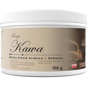 Káva Kofeinový prášek Mushroom Coffee White Blend Arabica&Robusta FUNGI Toplanta 100 g kávový
