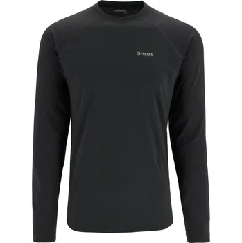 Rybářské oblečení Simms Tričko Lightweight Baselayer Top Carbon Velikost: XXL (US) XXXL (EU)