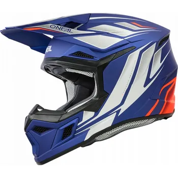 Helma na motorku Přilba O'Neal 3SRS Vertical modrá/bílá/červená XXL