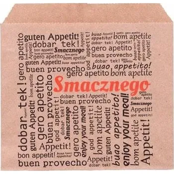 Obálka Papírová obálka s PE povrchem 17x17,5 cm "Dobrou chuť"