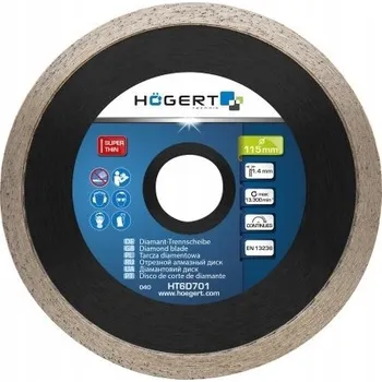Řezný kotouč Diamantový řezací kotouč Hogert HT6D701 115 x 22,2 mm