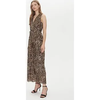 Dámské šaty ONLY Koktejlové šaty Elema 15227247 Hnědá Regular Fit L