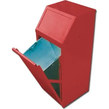 Skladový kontejner Výklopný koš červený - objem 40 l