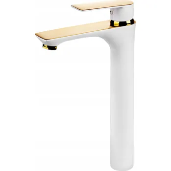 Vodovodní baterie Stojánková umyvadlová baterie Omeble lesklá zlatá