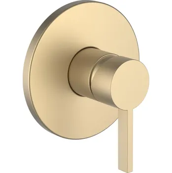 Vodovodní baterie Kartell LAUFEN - vrchní sada podomítkové sprchové pákové baterie pro Simibox,PVD světle zlatá matná, H3313360830001