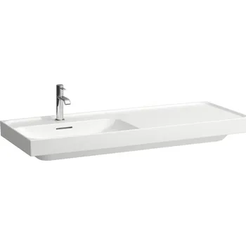 LAUFEN MEDA - umyvadlo, odkládací plocha vpravo, H8171100001121, bez přepadu, bez otvoru pro baterii