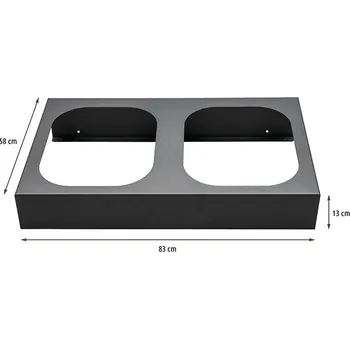 Skladový kontejner Kovový stojan SORT BIN na 2 koše 90 l