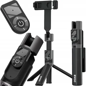 Selfie tyč BWOO Teleskopická Selfie Tyč Bluetooth s Dálkovým Ovládáním - NASTAVITELNÁ