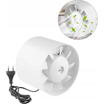 Domácí ventilátor POTRUBNÍ KOUPELNOVÝ DOMÁCÍ VENTILÁTOR TICHÝ FIØ150 SE ZPĚTNOU KLAPKOU