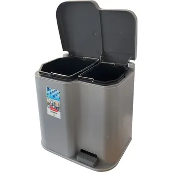 Skladový kontejner Curver odpadkový koš Duo, pro třídění odpadu, 15 l + 6 l