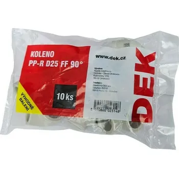 Kanalizační potrubí Koleno PP-R D25 FF 90° (balení 10 ks)