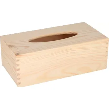 Dárková krabička Dřevěná krabička na kapesníky s vysouvacím dnem