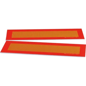 Reflexní tabule pro přívěsy a návěsy na hliníkovém plechu, 1130 x 200 mm