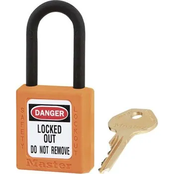 Visací zámek Nevodivý bezpečnostní visací zámek - systém hlavního klíče - oranžový