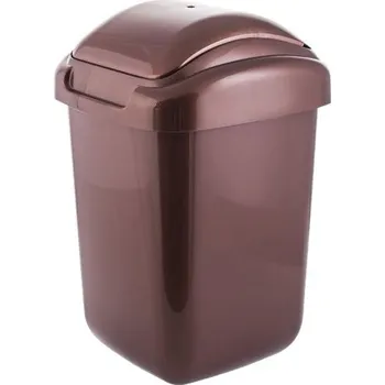 Odpadkový koš Plastový odpadkový koš STANDARD 50 l - hnědý