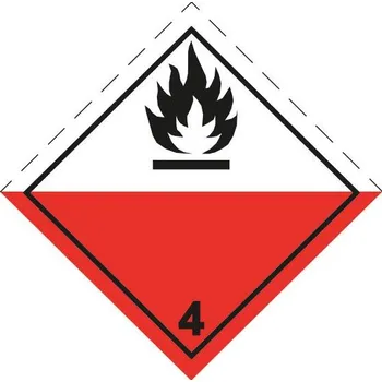 Značení Značka ADR č. 4.2, pevná na plechu (30 x 30 cm)