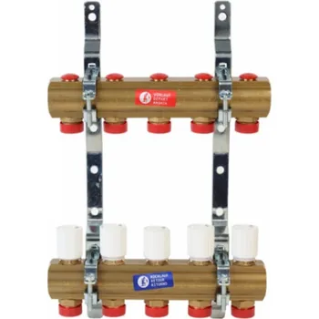 Stavebniny Rozdělovač podlahového topení, 3-kruhový, 1" x 3" EUROKONUS