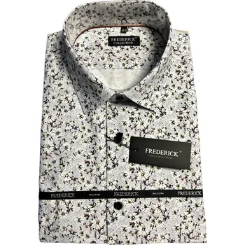 Pánská košile Pánská košile s krátkým rukávem - střih REGULAR - vzor F881 - 42