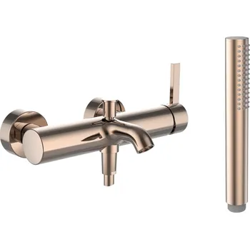 Vodovodní baterie Kartell LAUFEN - vanová nástěnná páková baterie, včetně syntetické sprchové hadice 1800 mm a ruční sprchy Twinstick, H3213370821411