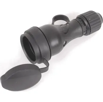 Elektrická zásuvka Gumová zásuvka Fanton 81034, IP44, 16 A, 2P - černá