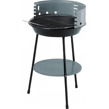Kruhový zahradní gril trojnožka s policí