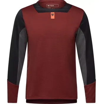 cyklistický dres Fox Youth Defend LS Jersey YL rust brown