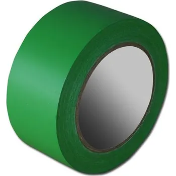 Výstražná páska Označovací páska jednobarevná, zelená (10 cm x 33 m)