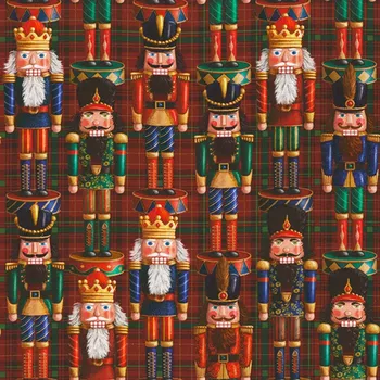 LÁTKA LOUSKÁČEK (Látka s motivem louskáčka)