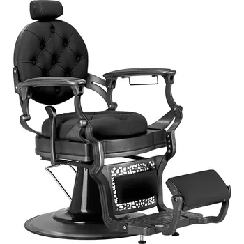 Kadeřnické křeslo Barbers křeslo NICCOLO černé