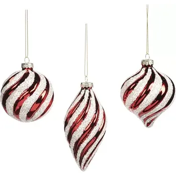 Vánoční ozdoba BARRINGTON FURNITURE Pruhovaná vánoční ozdoba P32124
