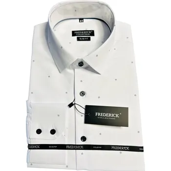 Pánská košile Pánská košile s dlouhým rukávem - střih SLIM - vzor F885 - 40