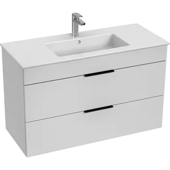 Koupelnový nábytek JIKA Cube - skříňka, vč. umyvadla 1000x430 mm, 2 zásuvky (H453652176...1) Barva: Antracit matný