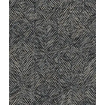 Tapeta Masureel Vliesová tapeta na zeď, šedo-modrá, grafická, TRI101, The Texture Book, Masureel, velikost 10,05 x 0,53 m