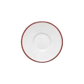 Talíř Podšálek|talířek 13cm, BEJA , bílá/červená|White & red (balení)|Costa Nova