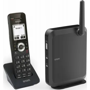 Stolní telefon Snom Snom 110 SC DECT Bundle Pevná linka DECT systém Jméno a identifikace volajícího, černý