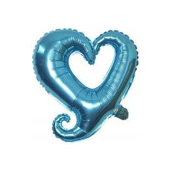 Balónek Fóliový balónek Srdce Tyrkysové (45 cm)