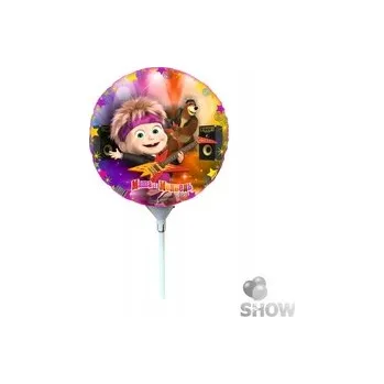 Balónek Fóliový balónek na tyčce Máša a medvěd