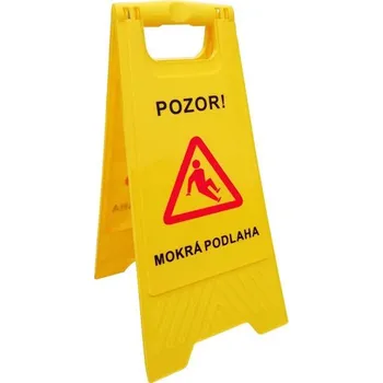 parkovací zábrana Výstražný stojan "POZOR Mokrá podlaha"