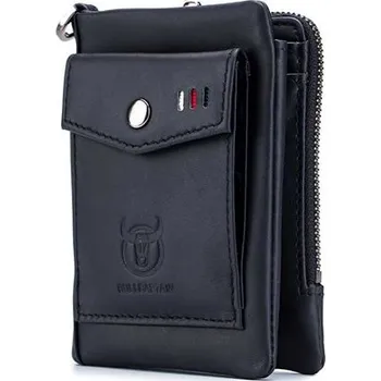 Bullcaptain kožená peněženka Mencia Černá BULLCAPTAIN QB057s2
