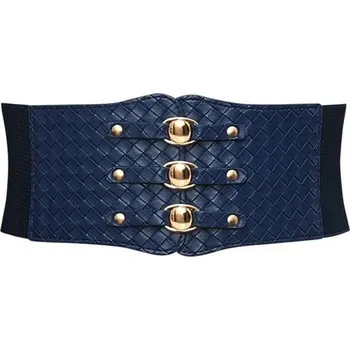 Módní doplněk Dámský gotický široký korzetový pásek splétaný Vugrin Modrý Lifestyle 97k-cube