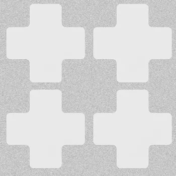 Podlahové značení - Středová značka "+" 50,8 x 127 mm, 20 ks v balení, bílá