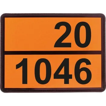 Tabulka jednoúčelová s lisovanými čísly 20/1046