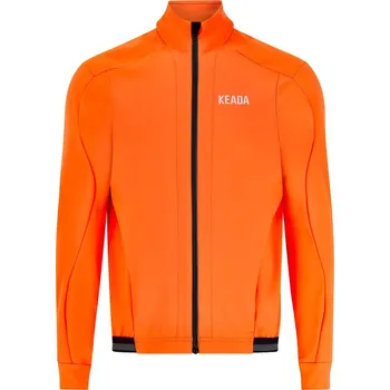 Pánská vesta KEADA SPORTS Pánská termo cyklistická bunda Storm S ORANŽOVÁ