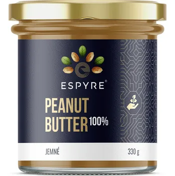 Espyre 100% Arašídové máslo Jemné (Min. trvanlivost do 3. února 2026), 330g