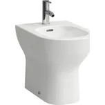 LAUFEN LUA - stojící bidet, H8320820003021, s 1 otvorem pro baterii uprostřed, bez postranních otvorů pro přívod vody vlevo a vpravo